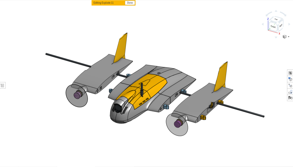 Spectre inner wings being attached to the fuselage using the carbon-fibre spar.