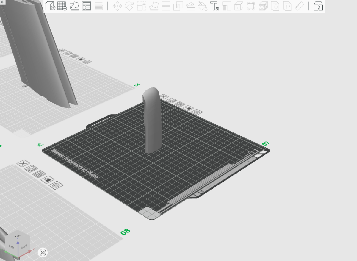 Spectre battery access section arranged for printing
