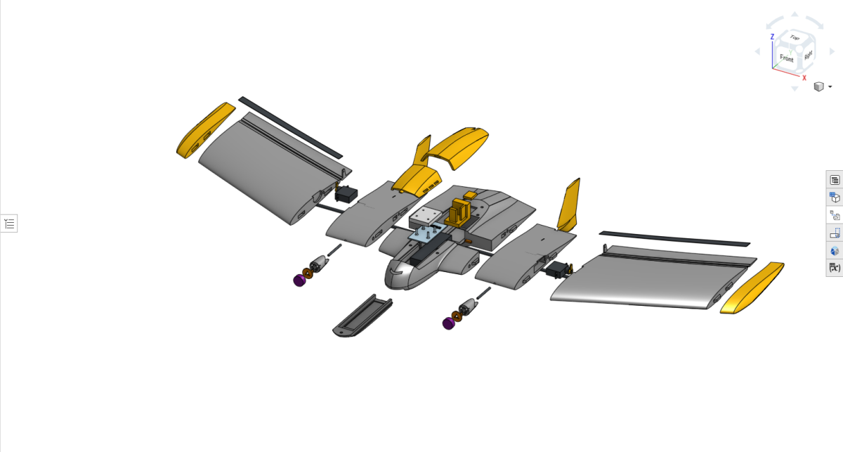 Twisted exploded view top right