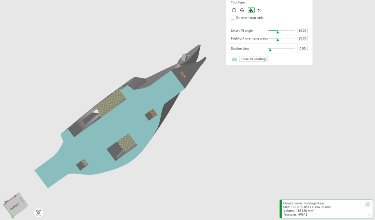 WUDFLY VENOM PRINT 01: Rear Fuselage Supports