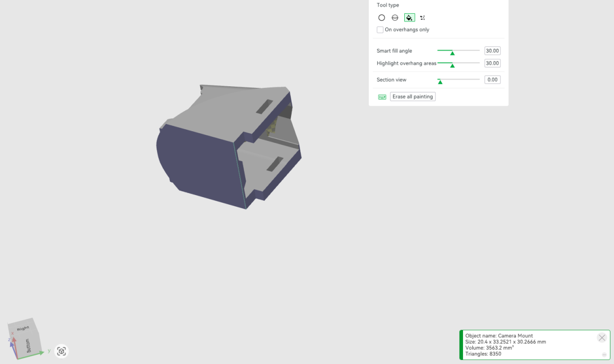 WUDFLY VENOM PRINT 12: Camera Mount Supports